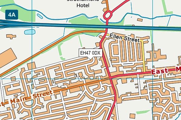 EH47 0DX map - OS VectorMap District (Ordnance Survey)