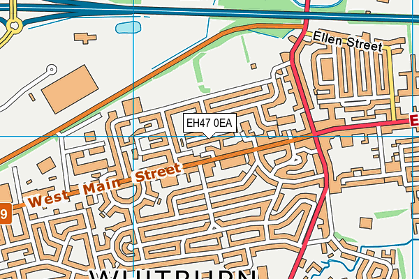 EH47 0EA map - OS VectorMap District (Ordnance Survey)