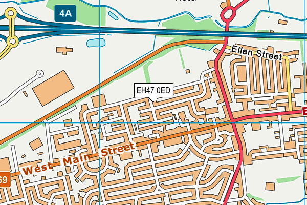 EH47 0ED map - OS VectorMap District (Ordnance Survey)