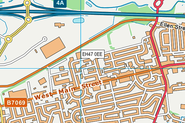 EH47 0EE map - OS VectorMap District (Ordnance Survey)