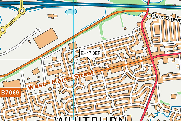 EH47 0EF map - OS VectorMap District (Ordnance Survey)