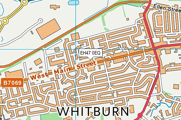 EH47 0EQ map - OS VectorMap District (Ordnance Survey)