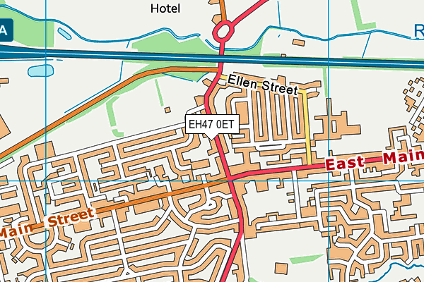 EH47 0ET map - OS VectorMap District (Ordnance Survey)