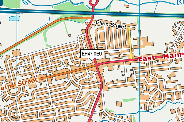 EH47 0EU map - OS VectorMap District (Ordnance Survey)