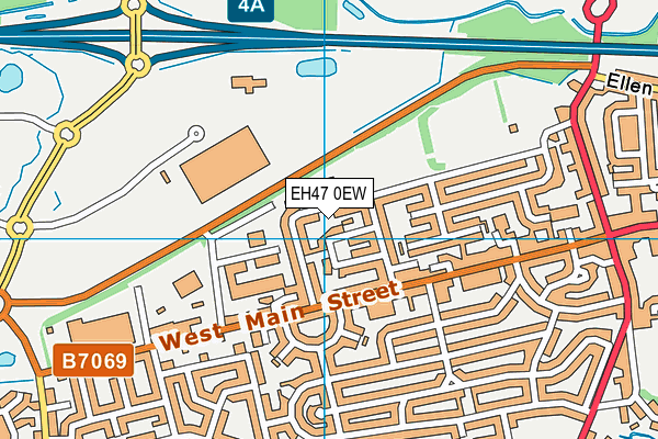 EH47 0EW map - OS VectorMap District (Ordnance Survey)