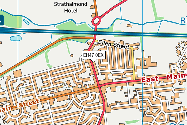EH47 0EX map - OS VectorMap District (Ordnance Survey)