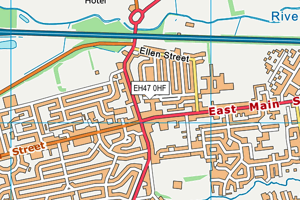 EH47 0HF map - OS VectorMap District (Ordnance Survey)