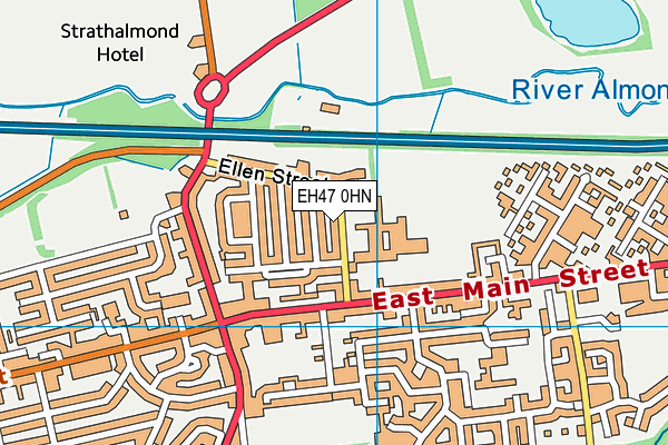 EH47 0HN map - OS VectorMap District (Ordnance Survey)