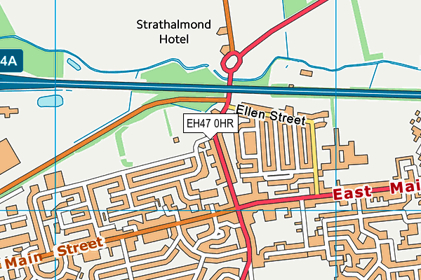 EH47 0HR map - OS VectorMap District (Ordnance Survey)