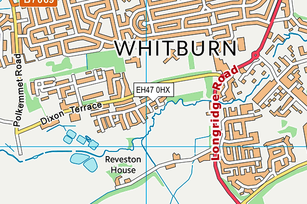 EH47 0HX map - OS VectorMap District (Ordnance Survey)