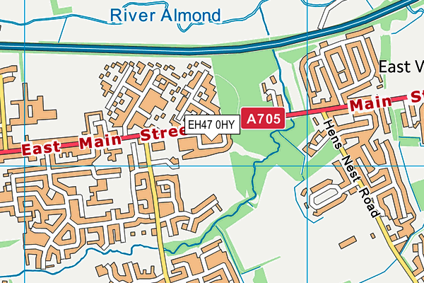 EH47 0HY map - OS VectorMap District (Ordnance Survey)