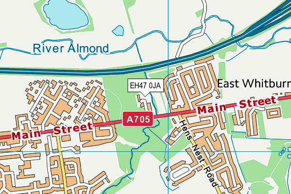 EH47 0JA map - OS VectorMap District (Ordnance Survey)