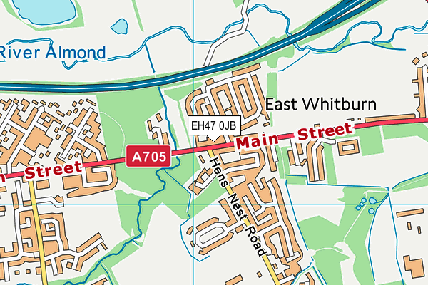 EH47 0JB map - OS VectorMap District (Ordnance Survey)