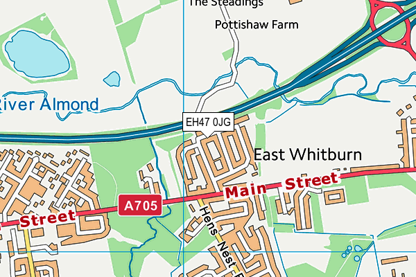 EH47 0JG map - OS VectorMap District (Ordnance Survey)