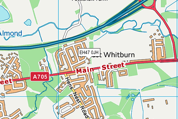 EH47 0JH map - OS VectorMap District (Ordnance Survey)