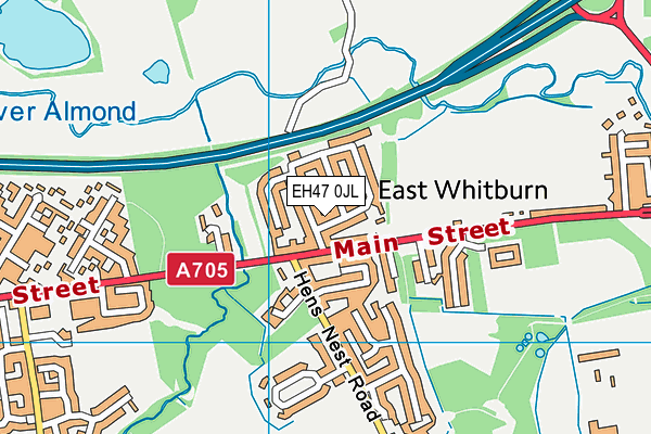 EH47 0JL map - OS VectorMap District (Ordnance Survey)