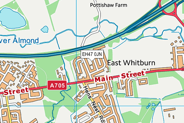 EH47 0JN map - OS VectorMap District (Ordnance Survey)