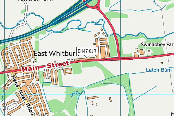 EH47 0JR map - OS VectorMap District (Ordnance Survey)