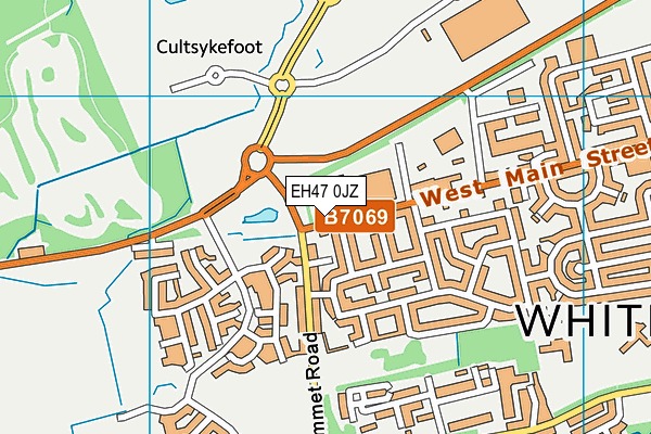 EH47 0JZ map - OS VectorMap District (Ordnance Survey)