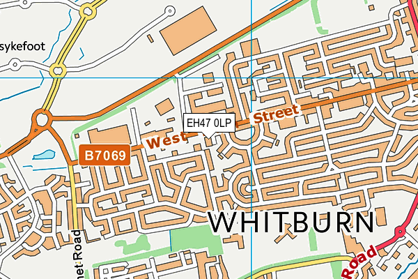 EH47 0LP map - OS VectorMap District (Ordnance Survey)