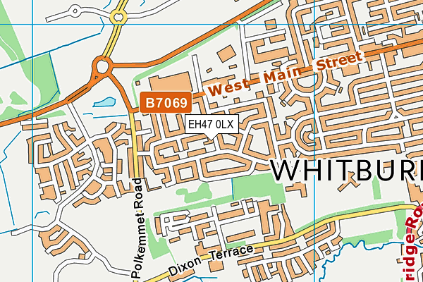 EH47 0LX map - OS VectorMap District (Ordnance Survey)