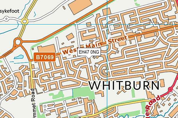 EH47 0NG map - OS VectorMap District (Ordnance Survey)