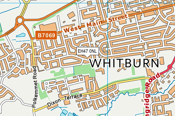 EH47 0NL map - OS VectorMap District (Ordnance Survey)