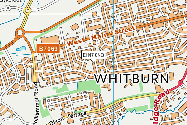 EH47 0NQ map - OS VectorMap District (Ordnance Survey)