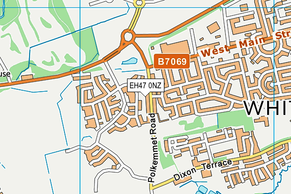 EH47 0NZ map - OS VectorMap District (Ordnance Survey)