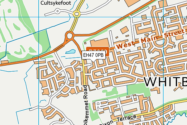 EH47 0PB map - OS VectorMap District (Ordnance Survey)