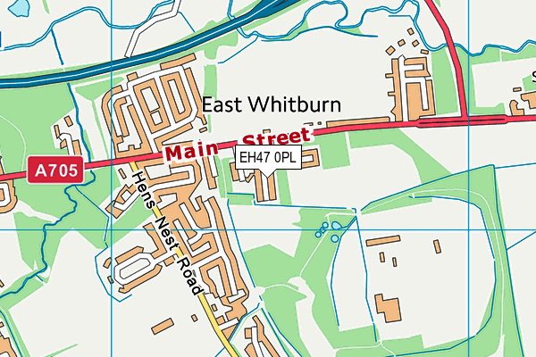 EH47 0PL map - OS VectorMap District (Ordnance Survey)