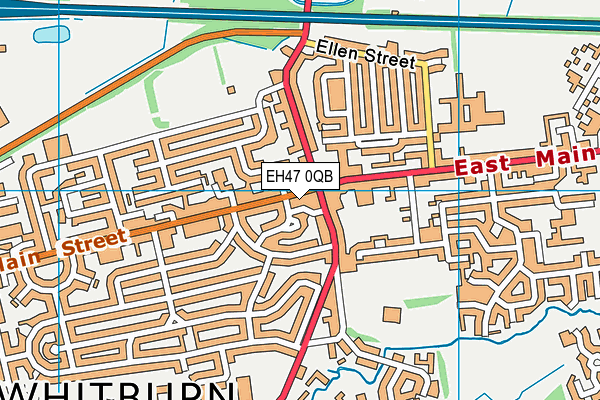 EH47 0QB map - OS VectorMap District (Ordnance Survey)