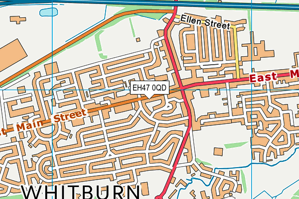 EH47 0QD map - OS VectorMap District (Ordnance Survey)