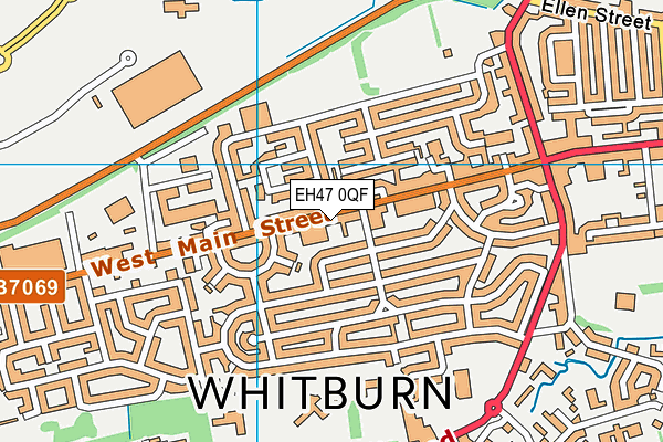 EH47 0QF map - OS VectorMap District (Ordnance Survey)