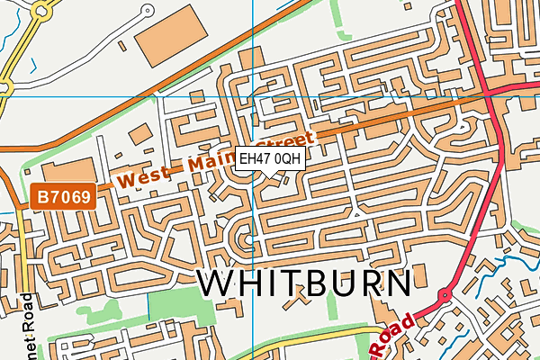 EH47 0QH map - OS VectorMap District (Ordnance Survey)