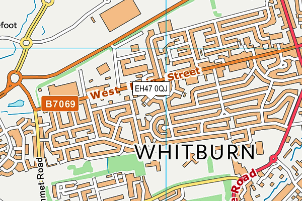 EH47 0QJ map - OS VectorMap District (Ordnance Survey)