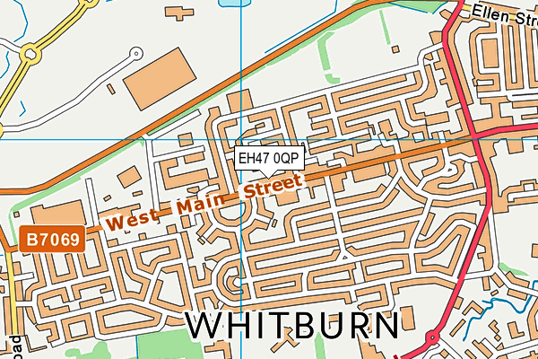 EH47 0QP map - OS VectorMap District (Ordnance Survey)