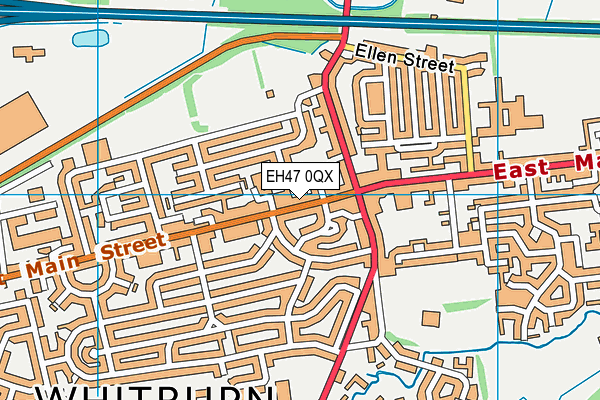 EH47 0QX map - OS VectorMap District (Ordnance Survey)