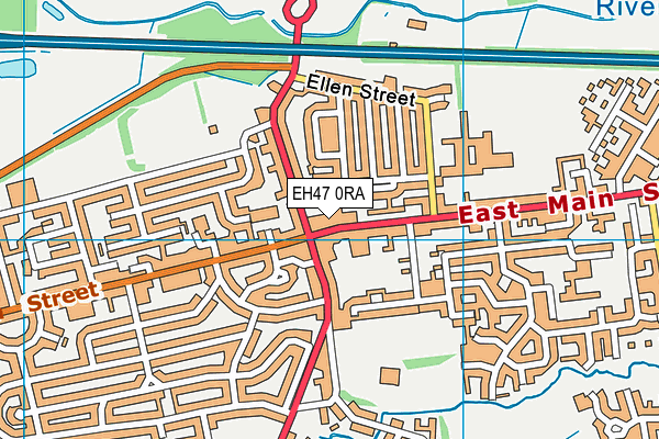 EH47 0RA map - OS VectorMap District (Ordnance Survey)