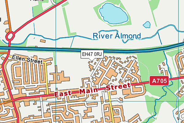 EH47 0RJ map - OS VectorMap District (Ordnance Survey)