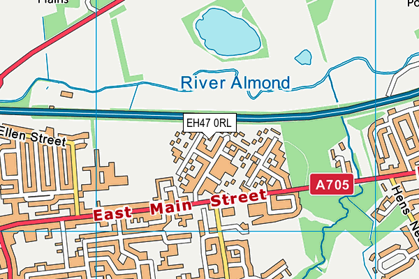 EH47 0RL map - OS VectorMap District (Ordnance Survey)