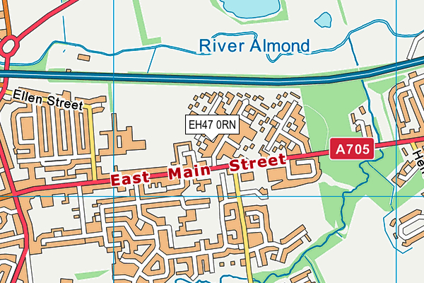 EH47 0RN map - OS VectorMap District (Ordnance Survey)