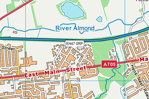 EH47 0RP map - OS VectorMap District (Ordnance Survey)