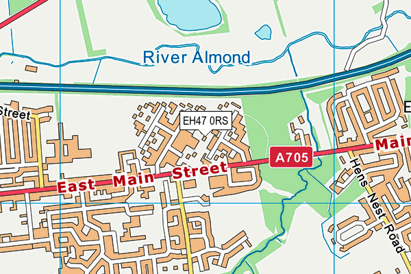 EH47 0RS map - OS VectorMap District (Ordnance Survey)