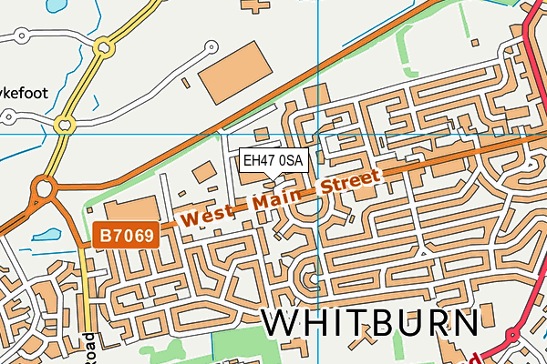 EH47 0SA map - OS VectorMap District (Ordnance Survey)