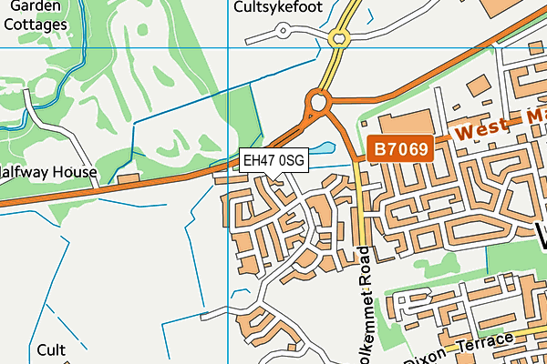 EH47 0SG map - OS VectorMap District (Ordnance Survey)