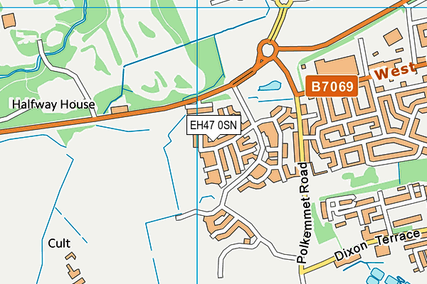 EH47 0SN map - OS VectorMap District (Ordnance Survey)