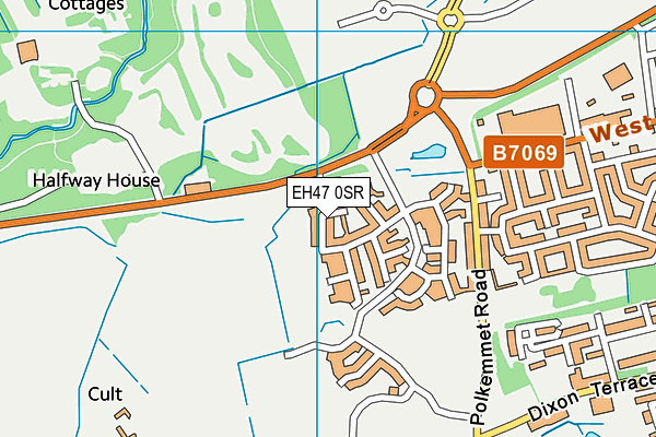 EH47 0SR map - OS VectorMap District (Ordnance Survey)