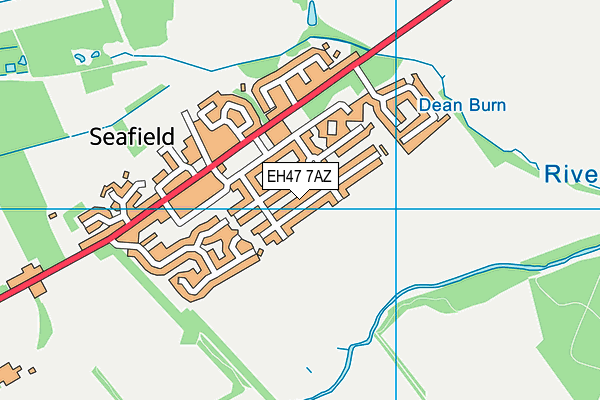 EH47 7AZ map - OS VectorMap District (Ordnance Survey)