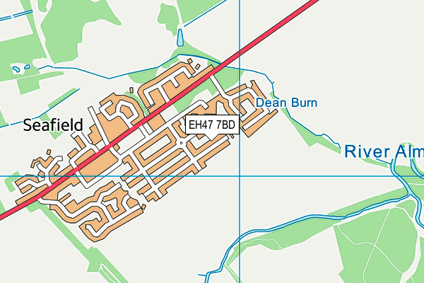 EH47 7BD map - OS VectorMap District (Ordnance Survey)
